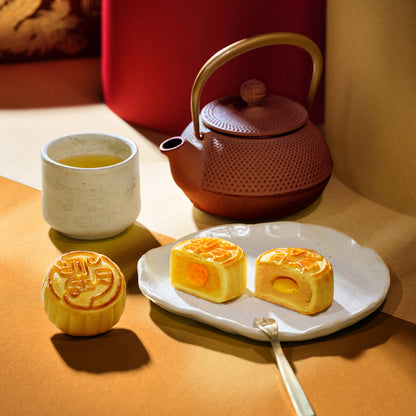 奶黃雙拼月餅 （4件禮盒裝）