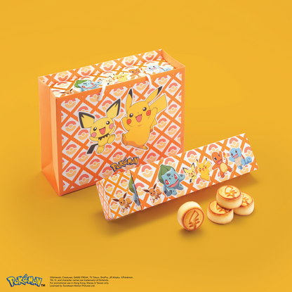 流心奶黃月餅 - Pokémon 特別版套裝 (4件禮盒裝)